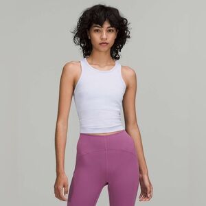 Lululemon Ebb to Street Racerback Crop Tank in Pastel Blue, Size 6! 🩵